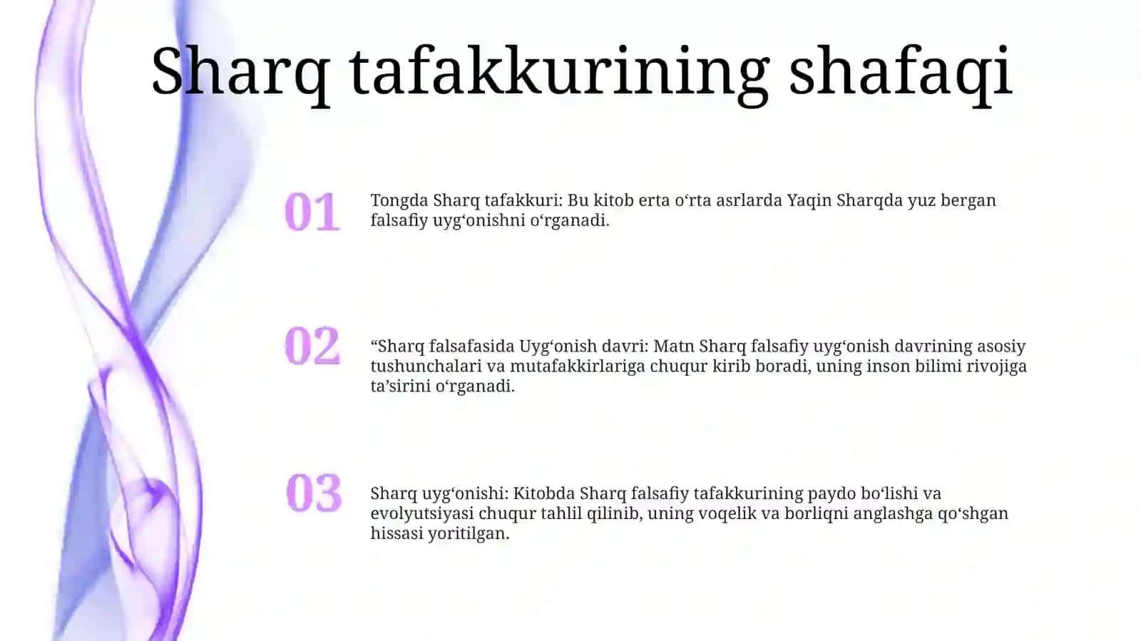 Ilk Oʻrta Asr Sharq Falsafasi Uygʻonish Davri 2