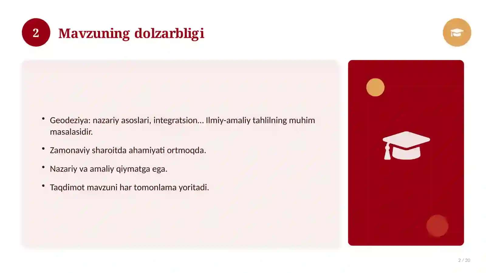 Geodeziya: nazariy asoslari, integratsion yondashuvda (Kurs ishi) 2