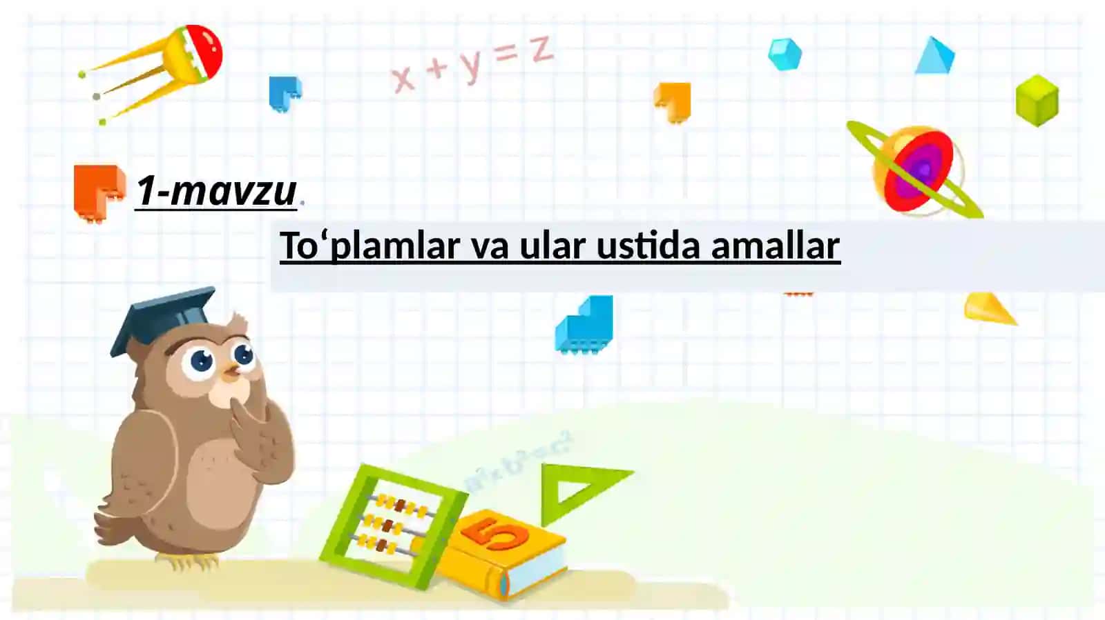 To‘plamlar va ular ustida amallar 2
