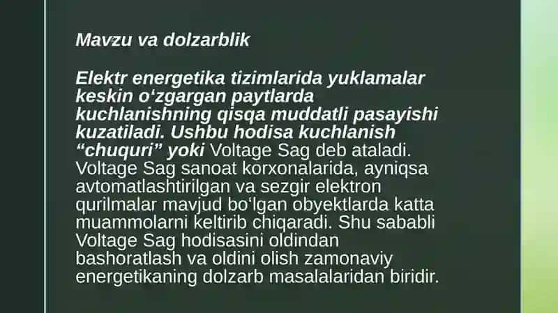 Voltage Sag 2