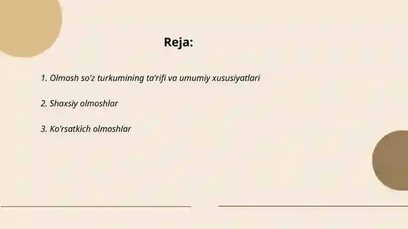 Olmosh sòz turkumi 2