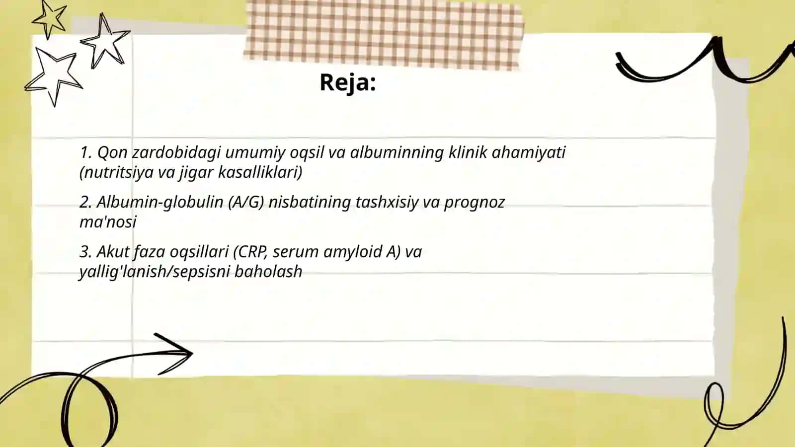 Qon zardobida oqsillar aniqlashning klinik ahamiyati 2