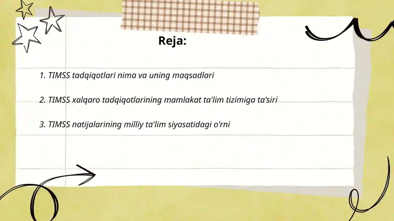 TIMSS xalqaro tadqiqotlarning mamlakatimiz hayotida tutgan o'rni va ahamiyati 2