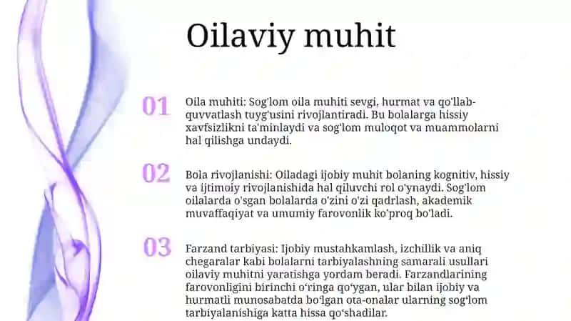 Oilada Soĝlom Bola Tarbiyasi 2