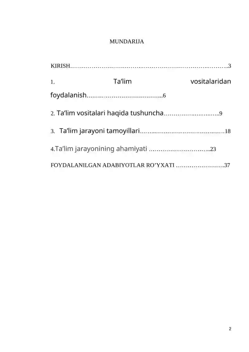 TA'LIM VOSITALARIDAN FOYDALANISH SHART-SHAROITLARI 2