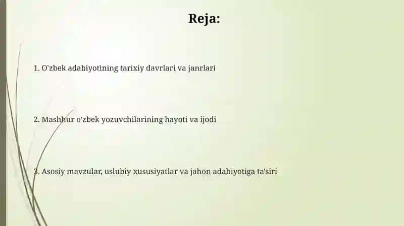 Mashhur o'zbek adiblari ijodidan namunalar 2