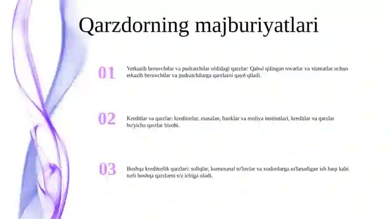 Boshqa Turli Debitor Va Kriditor Majburiyatlari Bo'Yicha Hisoblashuvlar Hisobi 2