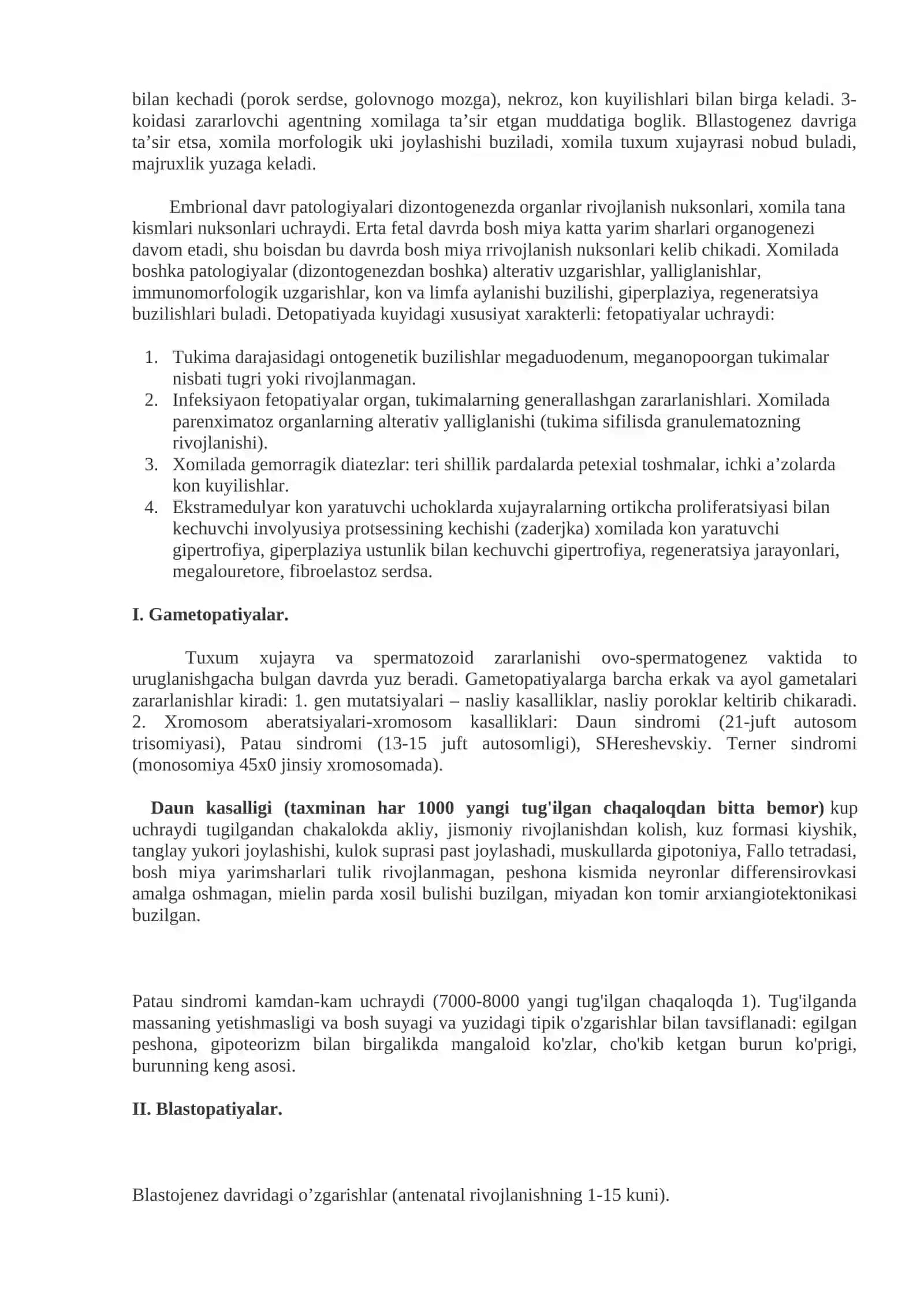Mavzu 13:Chaqaloqlar va bolalar kasalliklari. Tug‘ma anomaliyalar. Muddatdan oldin tug‘ilgan chaqaloqlardagi buzilishlar. Homila umumiy shishi 2
