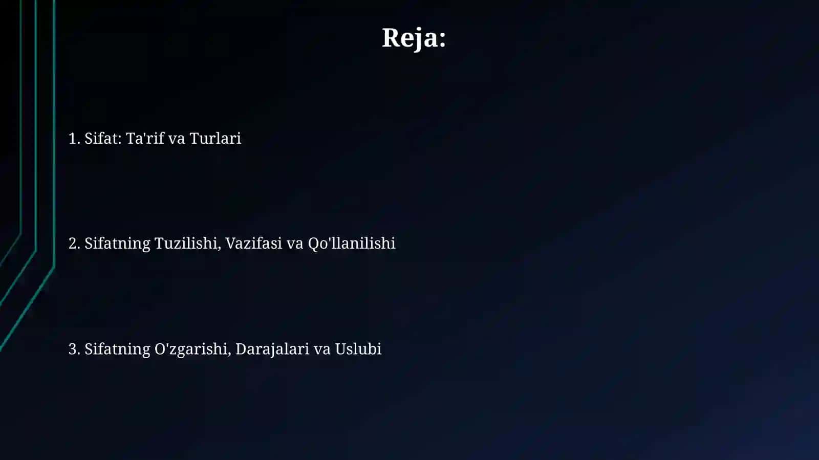 Sifat soʻz turkumi 2