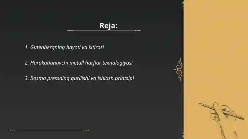 Kitob nashr qilishning kashf qilinishi Gutenberg va uning amaliy ahamiyati 2