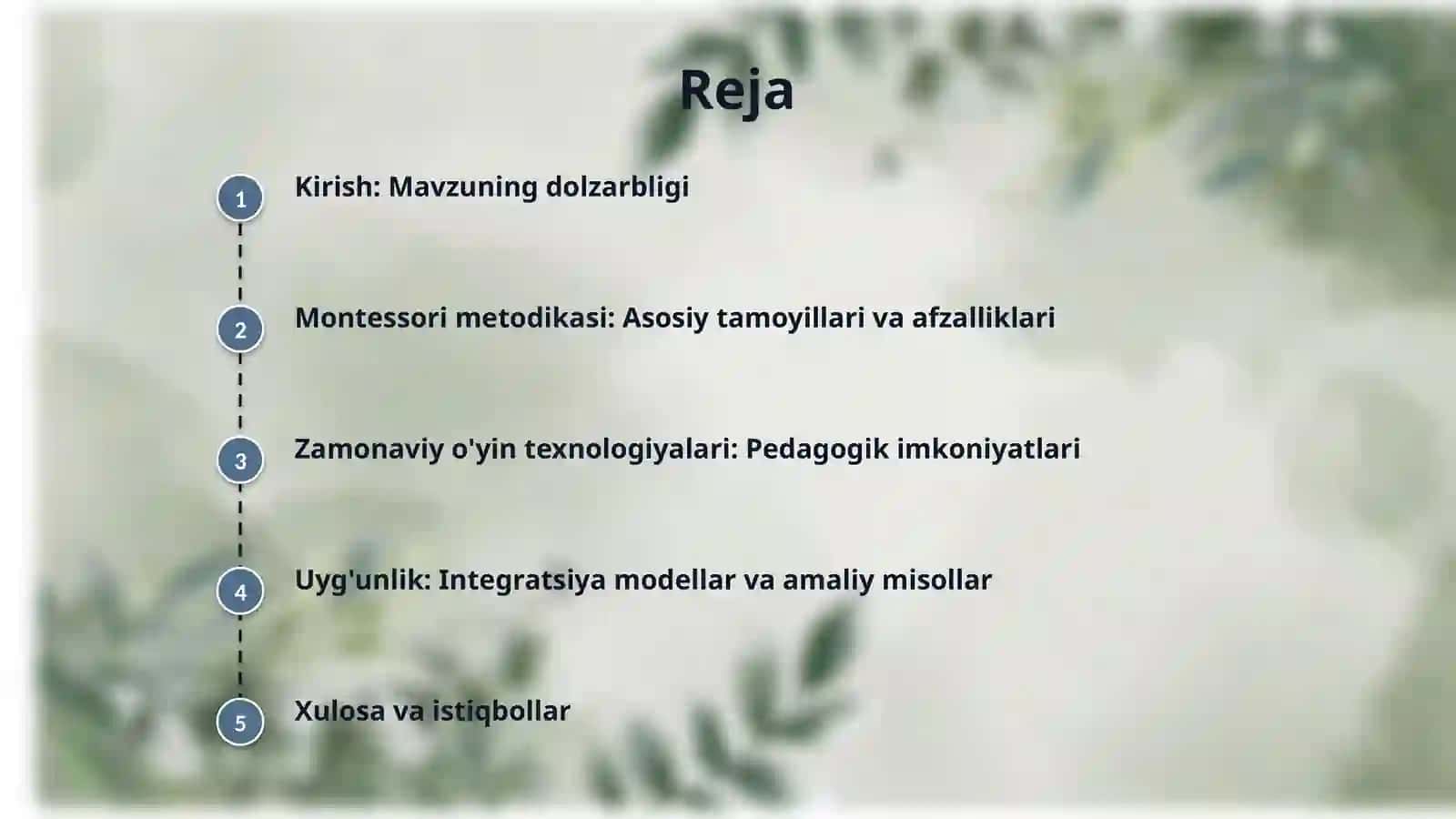​"Montessori metodikasi va zamonaviy o‘yin texnologiyalari uyg‘unligida bolalar qobiliyatini rivojlantirish" 2