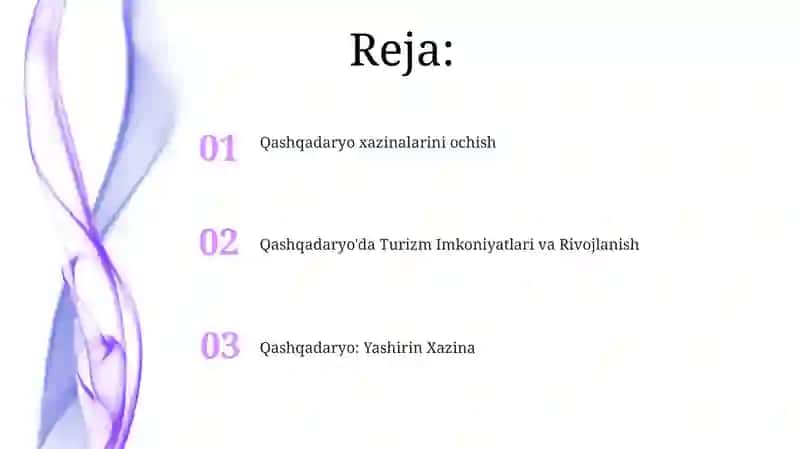 Qashqadaryo viloyatining turizm salohiyati 2