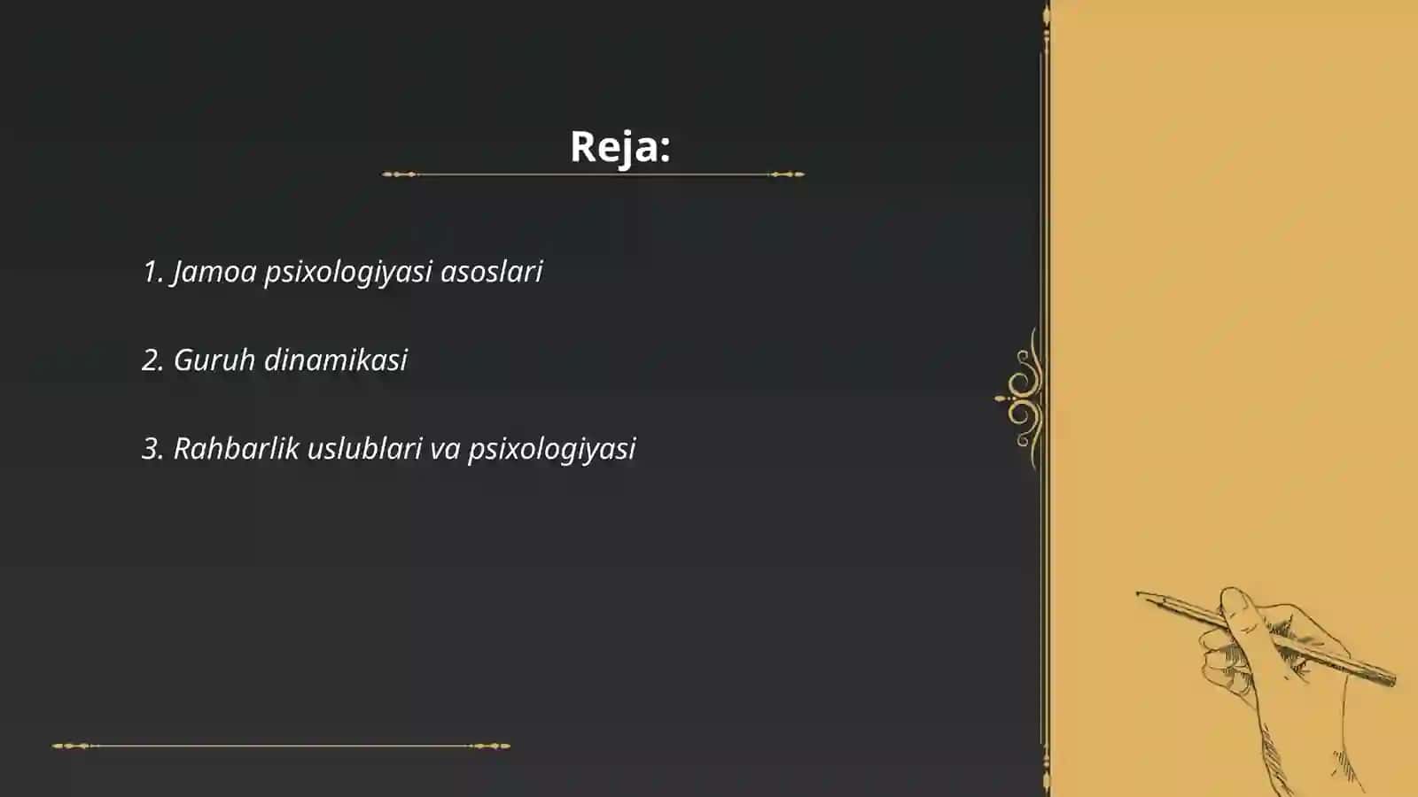 Jamoa va guruh Psixologiyasi 2