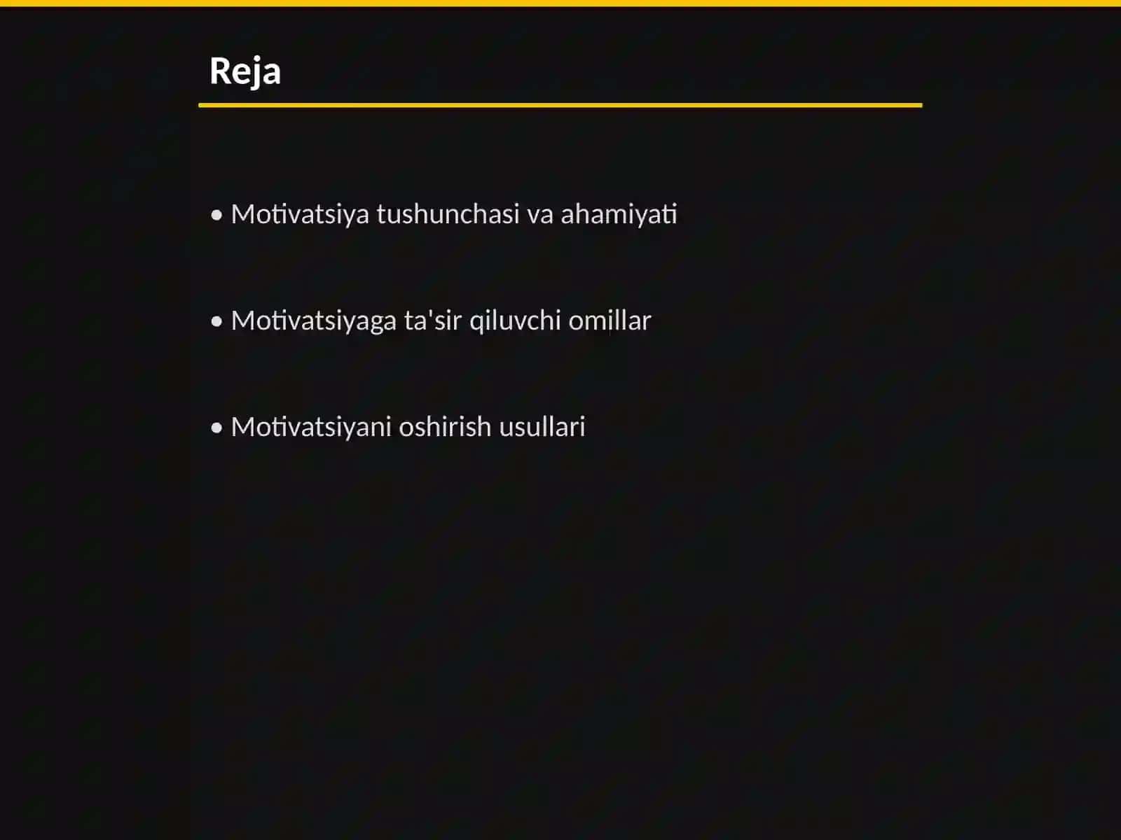 Motivatsiya tushunchasi va oshirish usullari 2