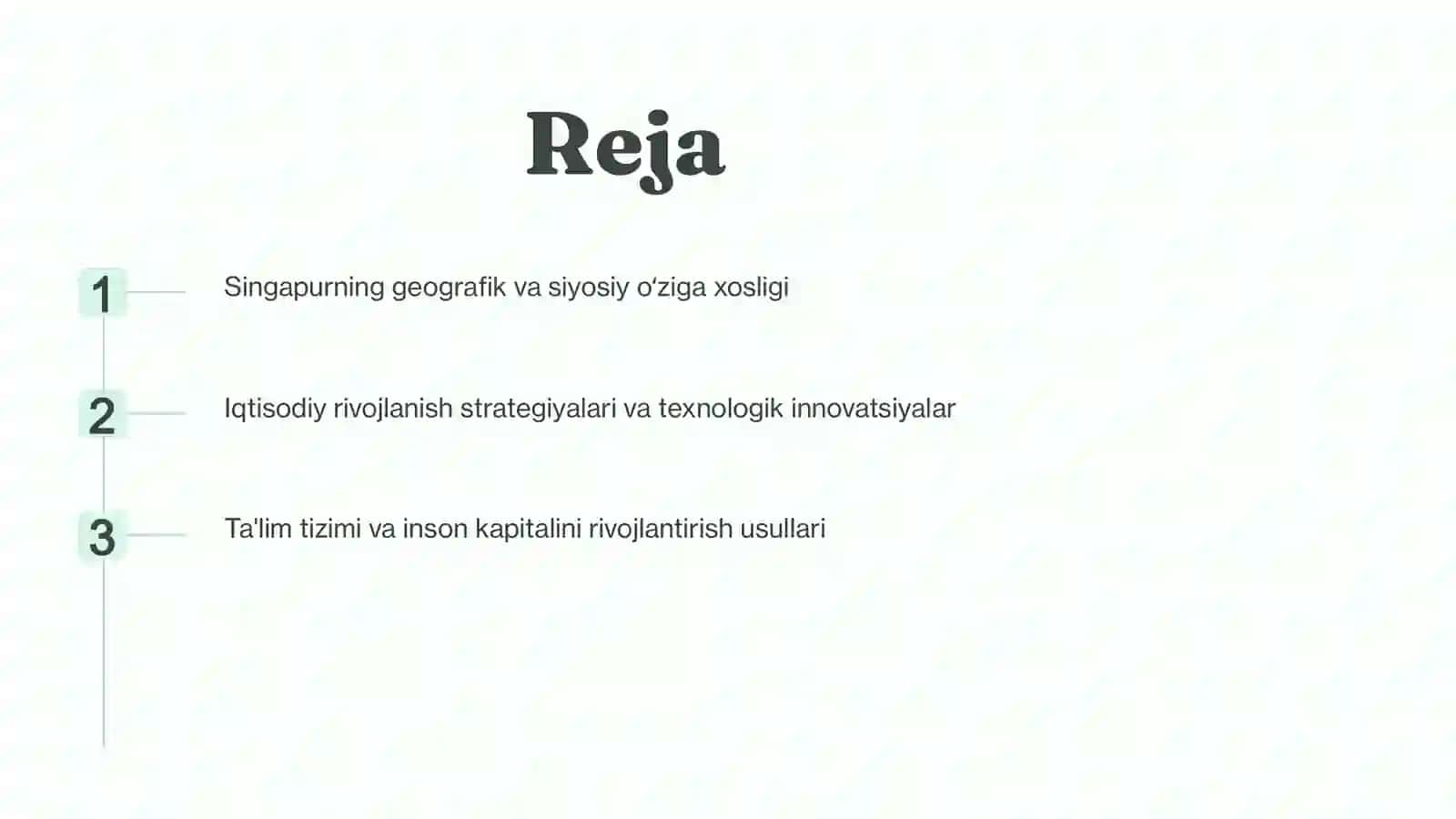 Singapur davlati va rivojlanish yo'llari 2