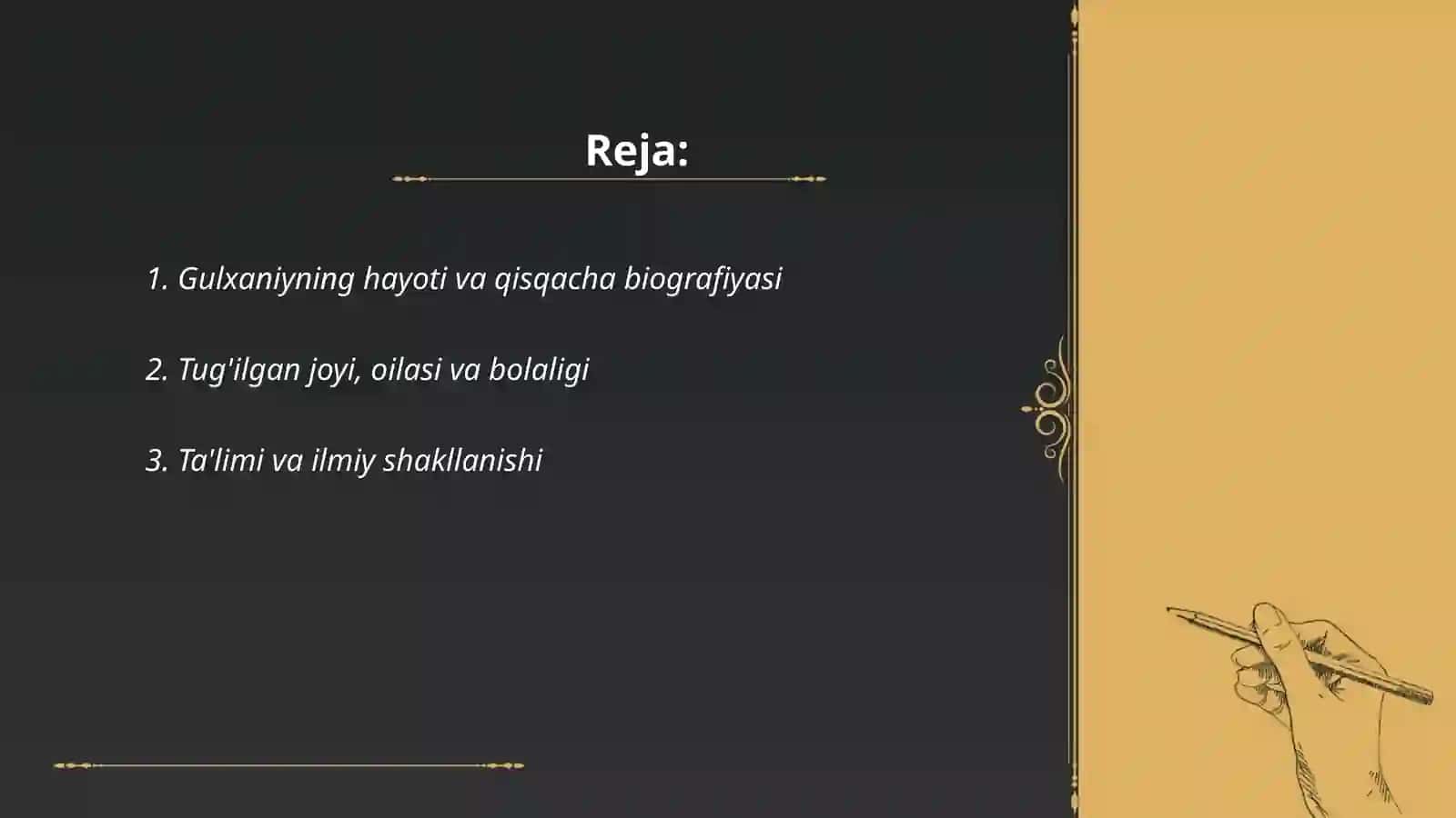 Gulxaniy hayoti va ijodi 2
