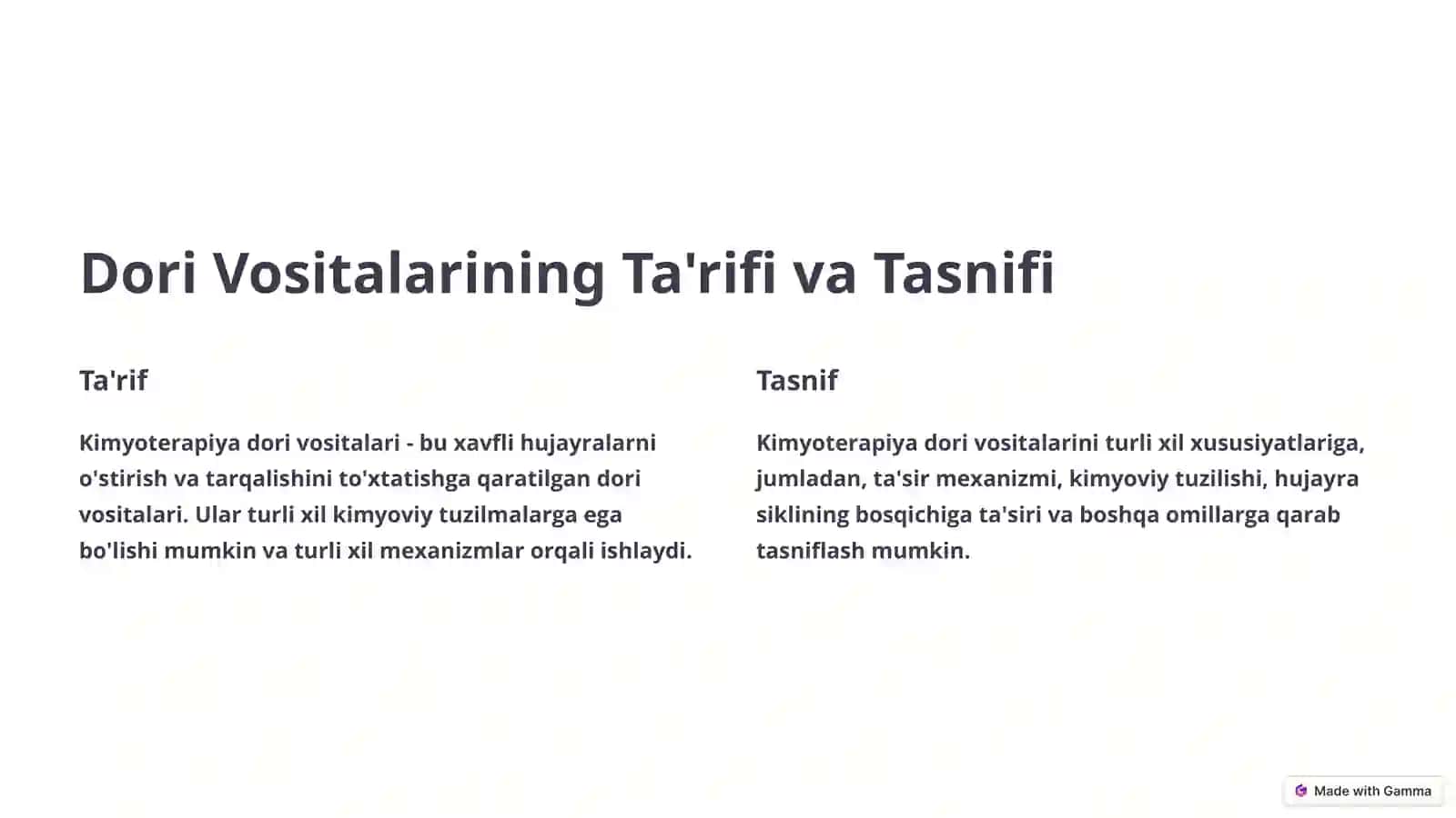 Kimyoterapiya Dori Vositalarining Tovarshunoslik Tahlili 2