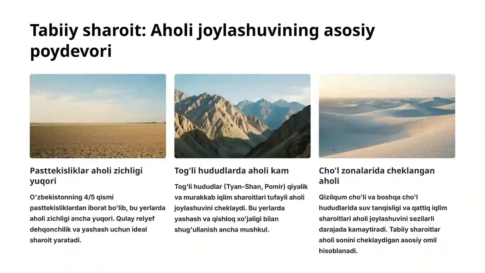 Aholining hududiy joylashuviga ta'sir ko'rsatuvchi omillar 2