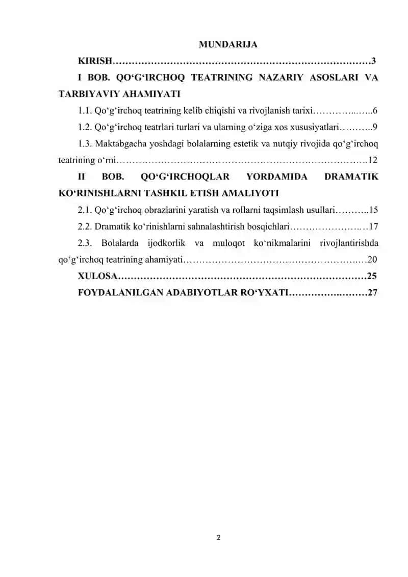 Qoʻgʻirchoqlar yordamida drammatik koʻrinishlar 2