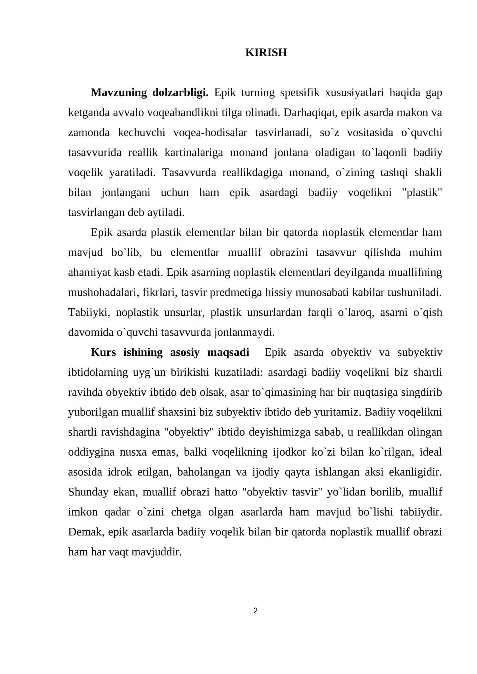 LIRO-EPIK TUR VA UNING JANRLARI 2