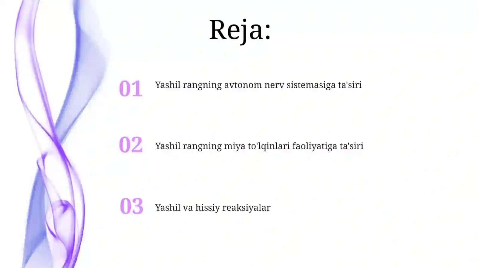 Insonning yashil rangni idrok etishning psixofiziologik xususiyatlari 2