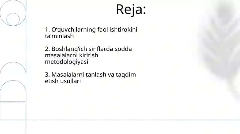 Boshlangʻich sinflarda sodda masalalar bilan tanishtirish metodikasi 2