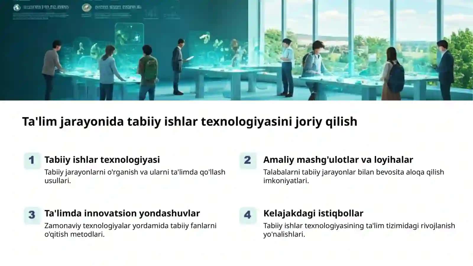 Guruh rahbari faoliyati va tabiiy ishlar texnologiyasi 2