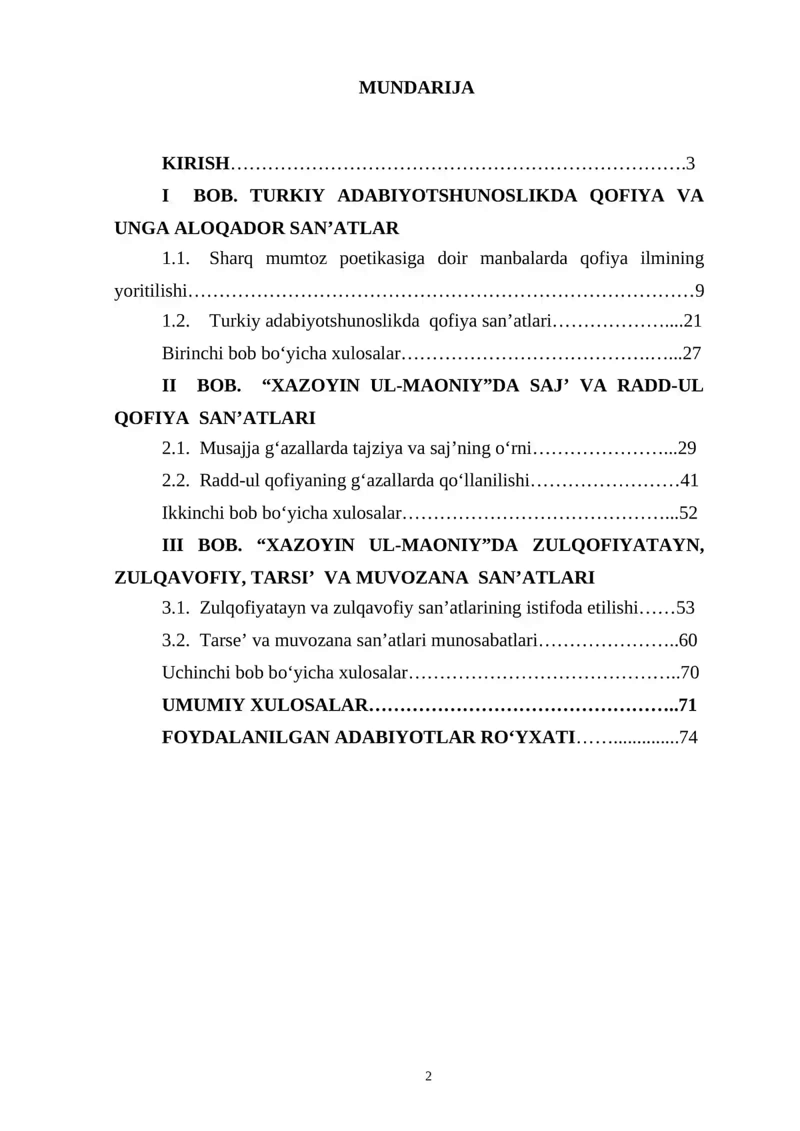 Alisher Navoiyning "Xazoyin ul-maoniy" devonidagi qofiya bilan bog’liq san’atlar 2