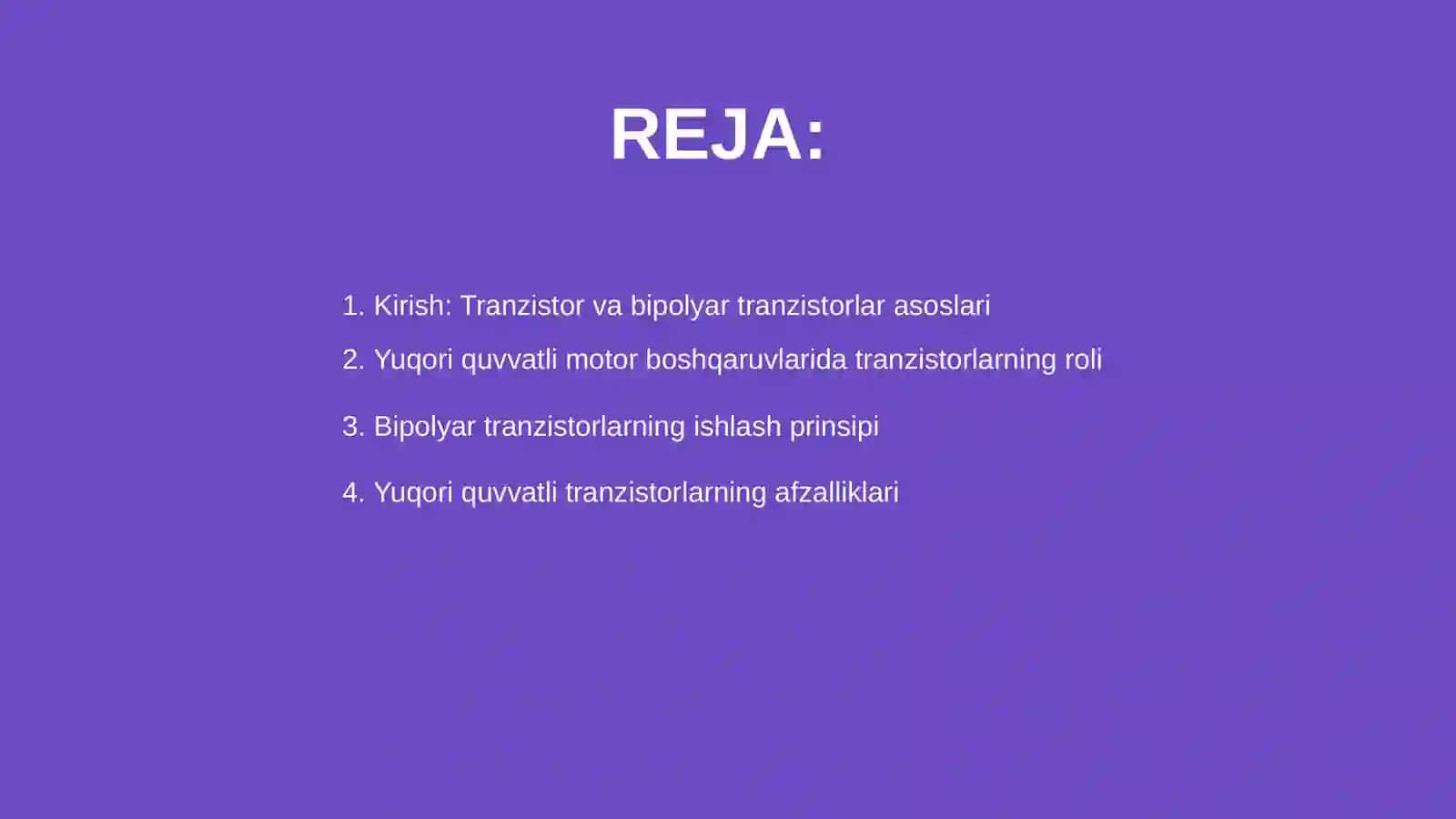 Tranzistorlar va bipolyar tranzistorlar 2