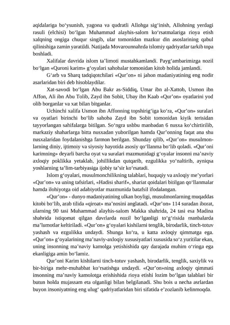VII ASRDAN XIV ASRNING BIRINCHI YARMIGACHA 0‘RTA OSIYODA TARBIYA, MAKTAB VA PEDAGOGIK FIKRLAR 2