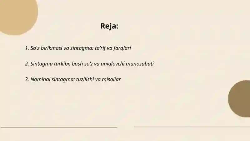 Sõz birikmasi va sintagma 2