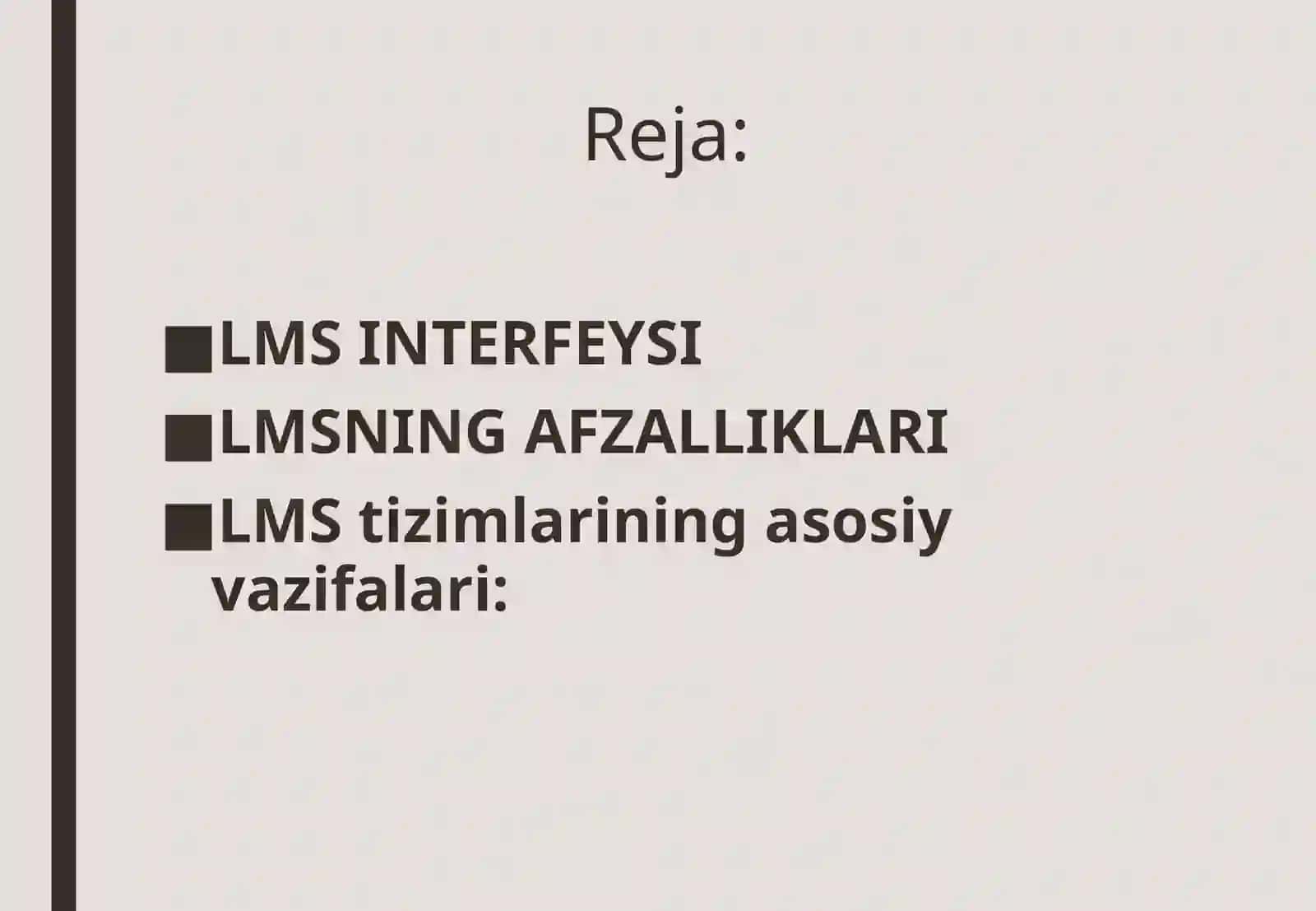 LMS (learning management systems – ta’limniboshqaruvtizimlari) 2