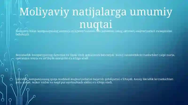 Moliyaviy Natijalar Hisobi 2