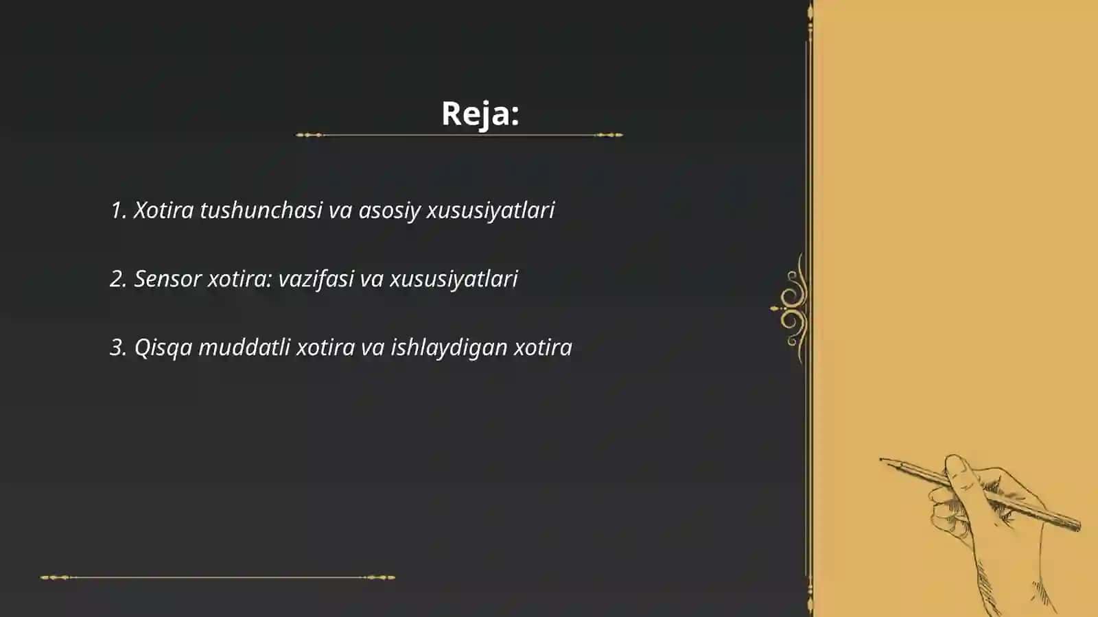 Maminov Haqberdi psixologiya fanidan tayyorlagan taqdimoti 2