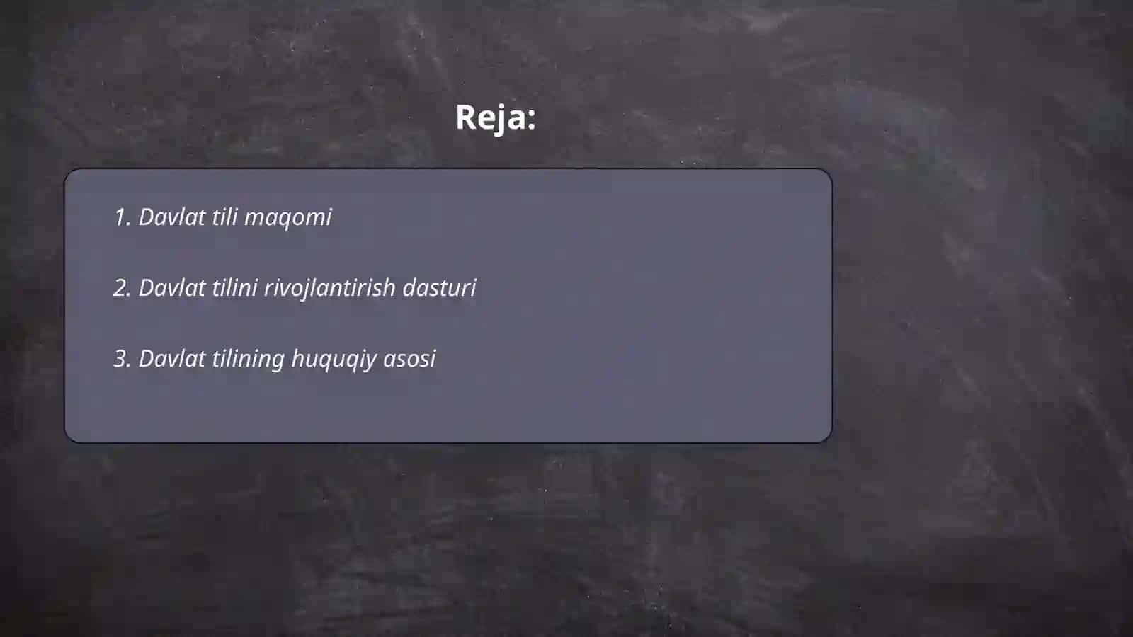 Davlat tili haqidagi qonun va qarorlar 2