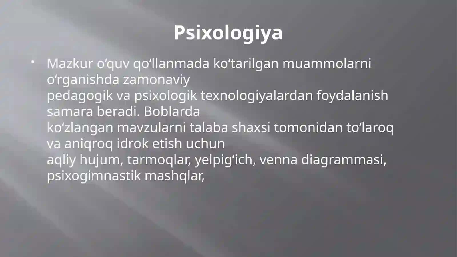 Psixologiya va pedagokika 2