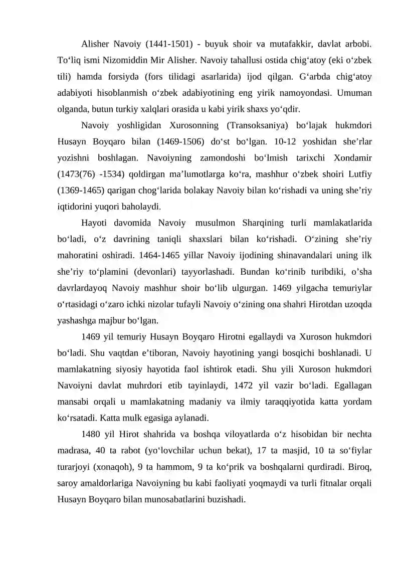 Alisher Navoiyning "She'r bilan Durroj", "Yolg'onchi" asarlari 2