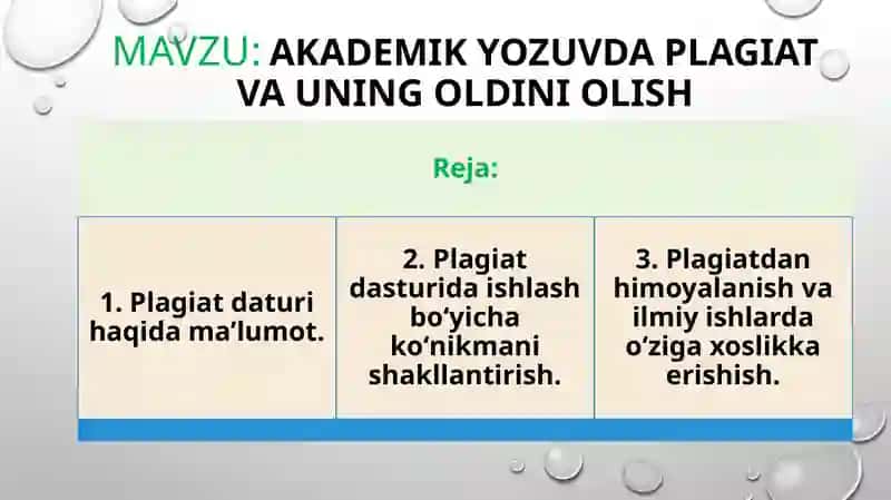 Akademik yozuvda plagiat va uning oldini olish 2