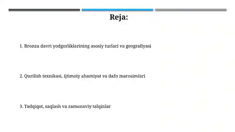 Bronza davri yodgorliklari 2