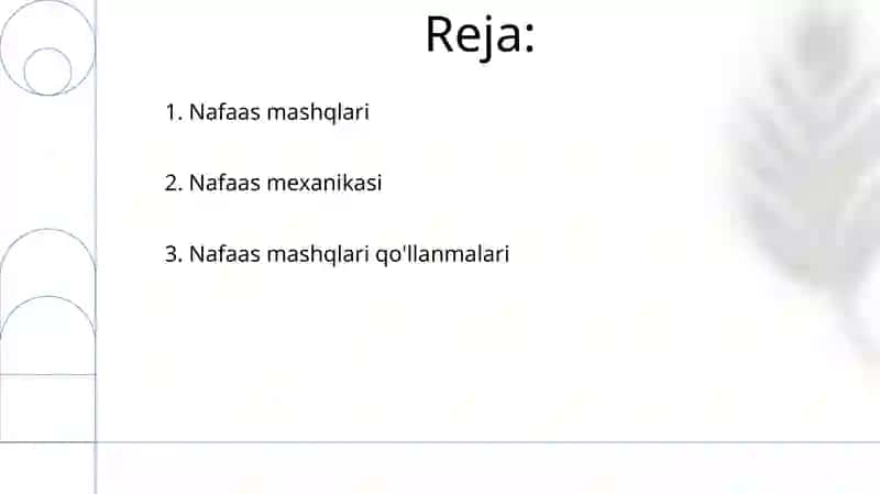 Nafasning boshqarilishi 2