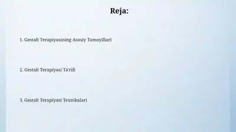 Gestalt Terapiyasi 2