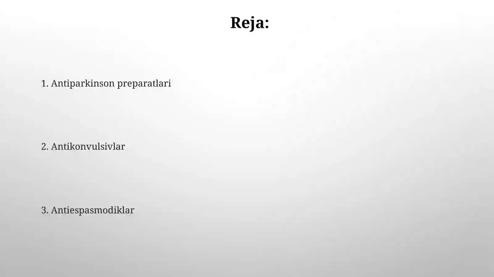 Antispazmodik dorilar 2