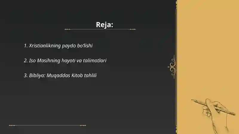 Xristian dini tarixi va asosiy g'oyalari 2