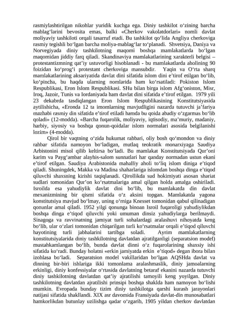 O‘zbekistonda faoliyat yurituvchi diniy tashkilotlar 2