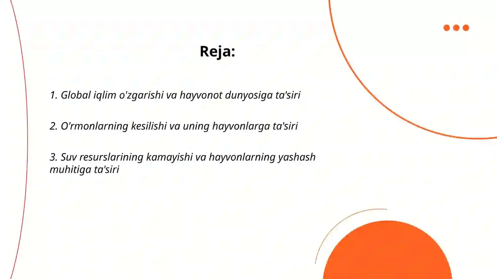 Hayvonot dunyosiga ta’sir qiluvchi tabiiy va antropogen omillar va uning oqibatlarini o‘rganish 2