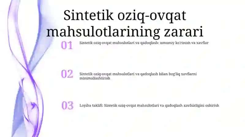 Sintetik Oziq Ovqat Mahsulotlari Va Qadoqlash OʻRash Materiallari Zarari 2