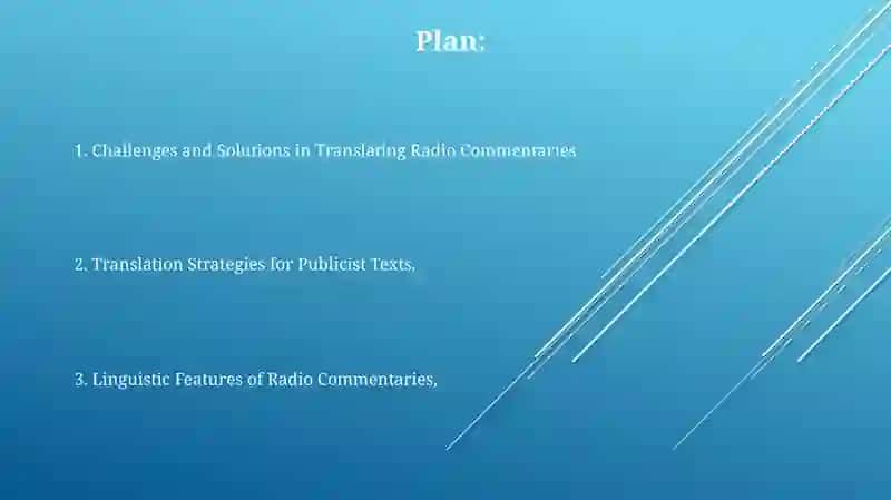 Translation of Radio Commentaries 2