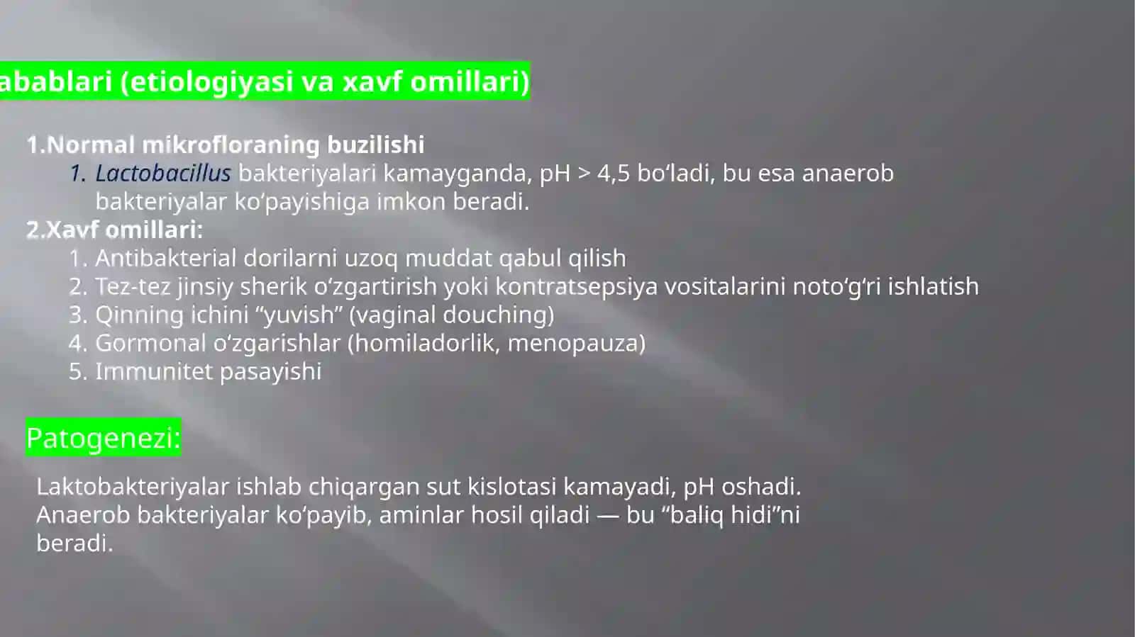 Bakterial vaginoz 2