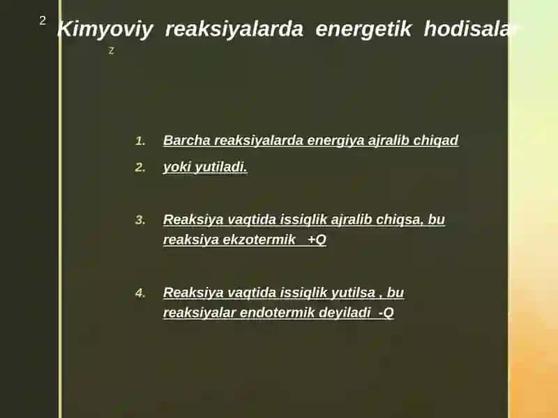 Termokimyoviy tenglamalarga oid masalalar 2