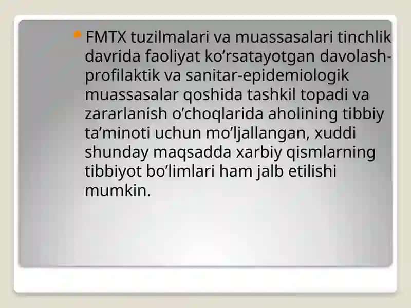 FUQARO MUHOFAZASI TIBBIYOT XIZMATI TASHKILIY TUZILMASI 2